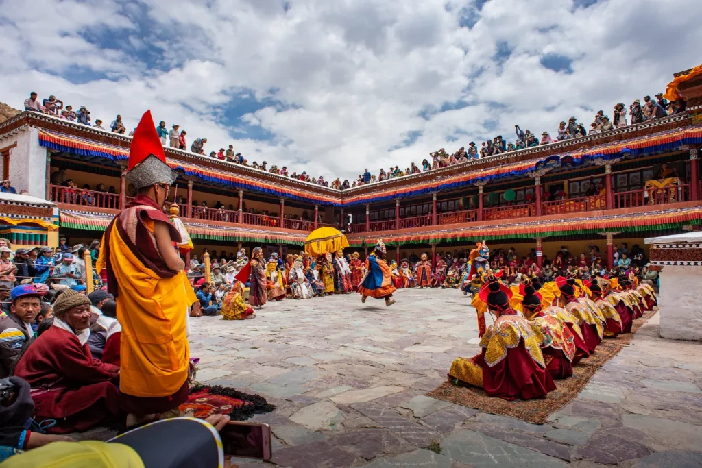 A historic Buddhist monastery nestled amidst the rugged mountains of the Himalayas, Hemis Monastery is renowned for its ancient architecture, colorful festivals, and spiritual significance. It houses a rich collection of Buddhist artifacts, scriptures, and thangkas, making it a significant cultural and religious center in the region.