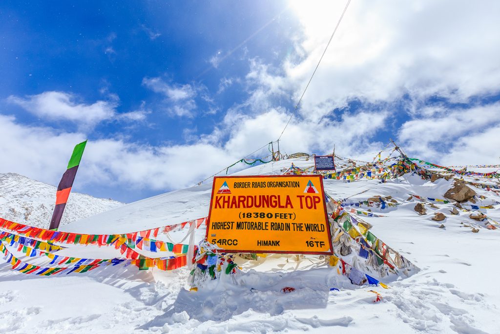 Situated in the Ladakh region of India, Khardung La Pass is a challenging yet exhilarating route that offers breathtaking panoramic views of the surrounding Himalayan mountains, rugged terrain, and dramatic landscapes, making it a must-visit destination for adventure enthusiasts and thrill-seekers.